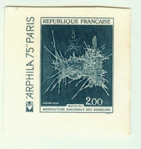 France Die Proof 1974 Sc#1397 In Honor Of Nicolas Fouquet, Tapstry By Geooges. - Imagen 1 de 2