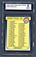 1992 Front Row Draft Checklist Derek Jeter Yankees #100 Rookie ISA 8 #66125196