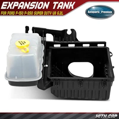 Depósito de refrigerante del motor delantero con tapa para Ford F-150 F-350 Super Duty V8 6,2 L Foto 1 de 4