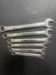 Craftsman Combination End Wrenches SAE 9/16 1/2 7/16 3/8 12/32 5/16 (4) USA - Picture 1 of 2