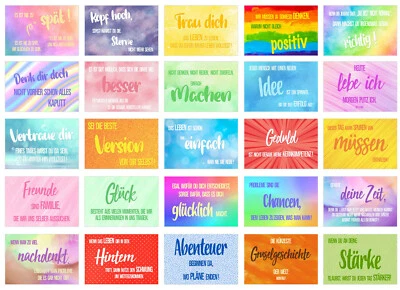 Set 25 Postkarten Leben & Momente mit Sprüchen  (20831) - Bild 1 von 4