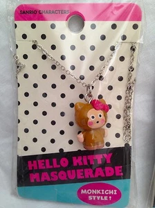 Sanrio Monkichi Necklace Hello Kitty Masquerade - Picture 1 of 2