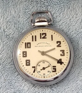 Aristocrat Railroad Special Mechanical Wind Up Vintage Pocket Watch Runs. READ. - Picture 1 of 5
