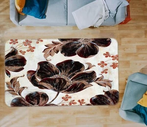 3D Black Petal 357 Non Slip Rug Mat Room Mat Elegant Photo Carpet Coco - Picture 1 of 4