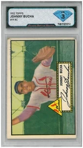 1952 Topps JOHNNY BUCHA #19 Rc Rookie 💎 DSG 3 VG - Picture 1 of 2