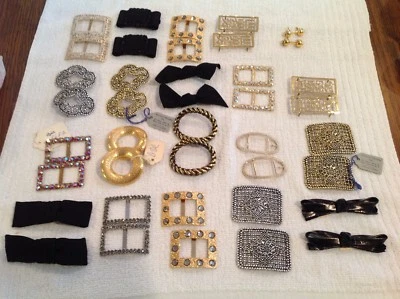 Nuevo de Lote Antiguo 30 Pares Unisex Clips para Zapatos Hebillas para Reparación Tienda Artesanía Zapatos Suministros #2 Foto 1 de 4