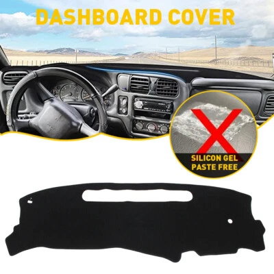 Alfombrilla de tablero de instrumentos de coche cubierta de tablero alfombrilla de tablero apta para Chevrolet S10 1998-2004 Foto 1 de 4