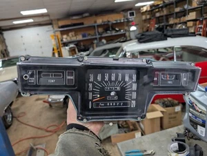 Nice 1969 1970 Buick Gauge Cluster Speedometer w Speed Alert & Trip Meter - Picture 1 of 19