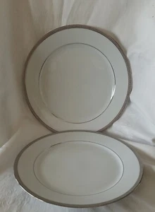 CHARTER CLUB Grand Buffet Platinum Collection 2 Dinner Plates New With Tags - Picture 1 of 5