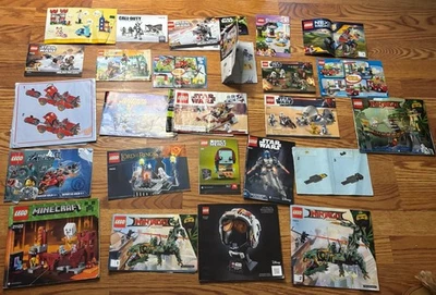 Large Lot Lego Instruction Manuals Star Wars Ninjago Minecraft Call Of Duty - Image 1 of 4