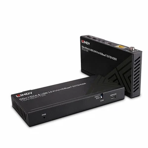 Lindy 39384 LINDY 150m Cat.6 HDBaseT KVM Extender, HDMI 4K60, USB 2.0&IR - Afbeelding 1 van 1