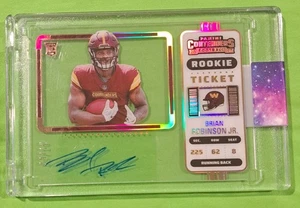 Brian Robinson Jr Auto /10 - 2022 Panini Contenders Football Rookie Ticket - Picture 1 of 4