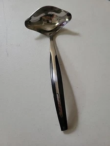 ELD2-BLACK Ladle Stainless by Eldan Japan Synthetic Wood Handle Flatware - Picture 1 of 6