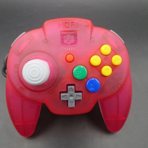 Hori Mini Pad 64 Nintendo 64 Controller Clear Red N64 - Picture 1 of 9