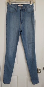 Vibrant M.I.U. Jeans Womens Size 7 (W27) Light Wash Denim High Rise Made in USA - Picture 1 of 19