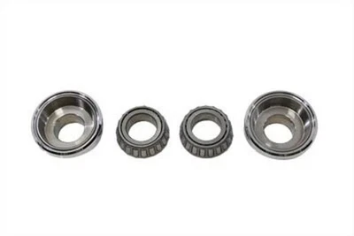 Taza de cuello de horquilla V-Twin 3" cromada para Harley Davidson 24-0377 Foto 1 de 4