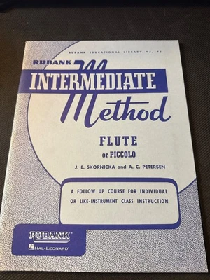 Rubank No. 75 Intermediate Method for Flute & Piccolo by Skornicka Music Book - Image 1 of 3