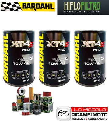 Tagliando 3 OLIO [BARDAHL] XT4-S 10w40 + FILTRO Yamaha YZF-R6 600 2008 2009 Foto 1 de 4