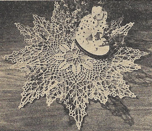 PATRÓN INSTRUCCIONES crochet tapete con volantes rosa vintage Foto 1 de 1