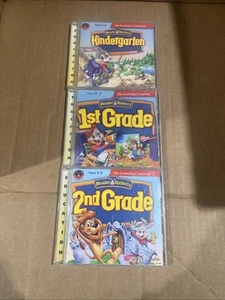 Reader Rabbit Kindergarten, 1st Grade, 2nd Grade Retro 3 CD Lot - Picture 1 of 7