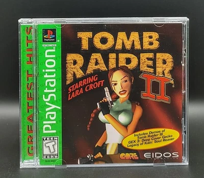 Tomb Raider II 2 PlayStation 1 PS1 PS2 PS3 Greatest Hits Complete! - Imagem 1 de 3