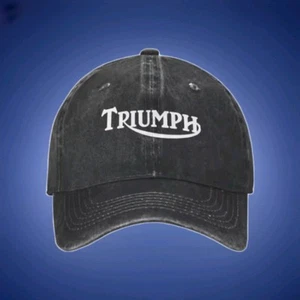 GORRA DE BÉISBOL MOTO TRIUMPH MOTO.NEGRA ENVEJECIDA CON LOGO.REF.TW-3 - Imagen 1 de 5