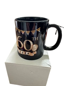 NUEVO-60º Cumpleaños Regalos - 60 Años Regalo Taza de Café Negra, 1964 - Imagen 1 de 10