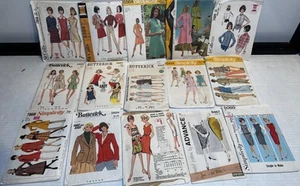 Vintage Womens Clothing Pattern Lot Of 15 - Picture 1 of 4