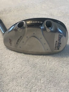 Tour Edge Exotics 22* Hybrid , Aldila NV -Exotics Hybrid 90-S Shaft , New Grip - Picture 1 of 7
