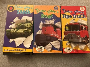 VHS There Goes A Tank, Boat, And Fire Truck - Picture 1 of 9