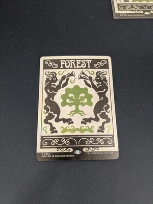 MTG Basic Land Forest Foil Secret Lair Single Card Land New - Image 1 of 2