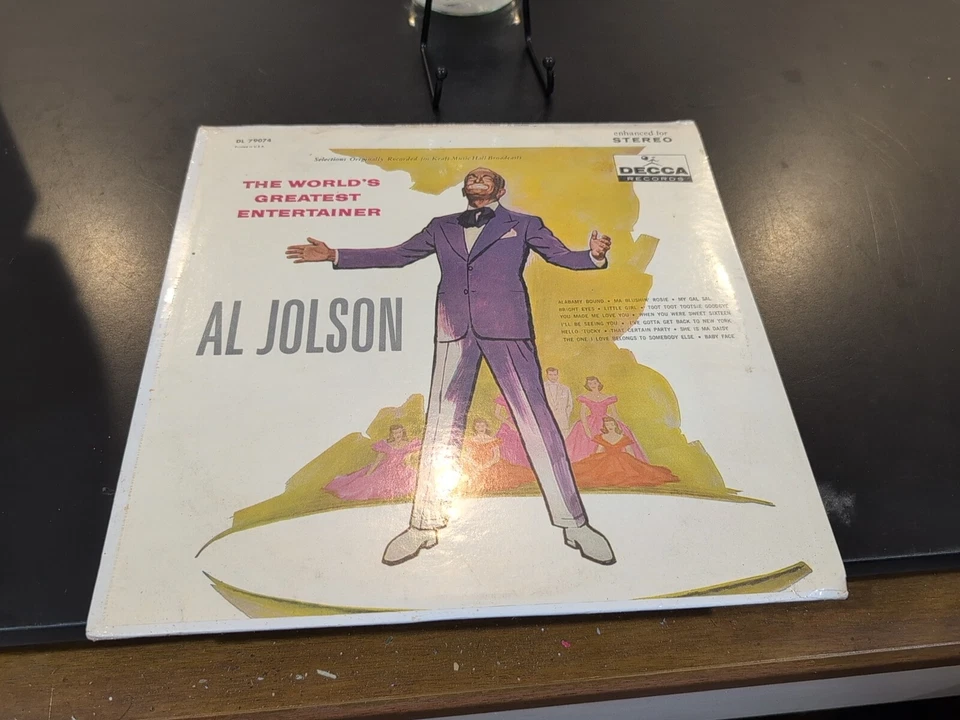 Al Jolson -- The World's Greatest Entertainer -- Decca/MCA -- MCA 2067 Sealed Foto 1 de 1