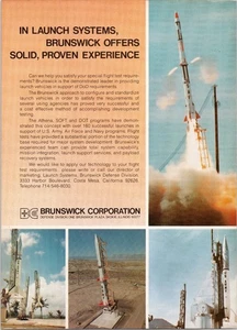 Brunswick Corporation Vintage Print Ad 1981 US Army Missile Launch - Picture 1 of 1