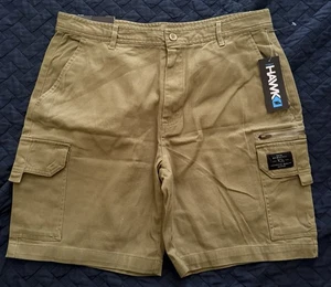 Neu mit Etikett olivgrüne Tony Hawk Cargoshorts für Herren Größe 38 x 9 - Bild 1 von 8