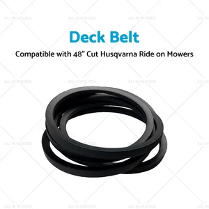 Deck Belt Suitable for YTH2648TDF 574845602 48" Cut Husqvarna Ride on Mowers - Picture 1 of 11