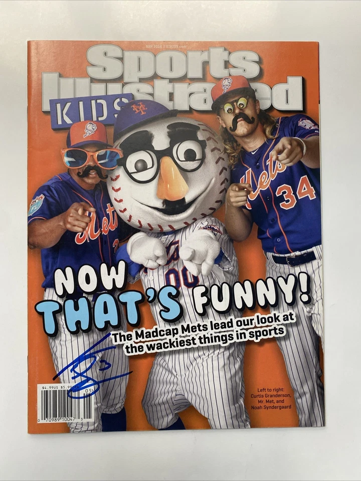 Béisbol CURTIS GRANDERSON autografiado firmado Sports Illustrated New York Mets Foto 1 de 1