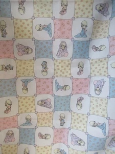 Precious Moments fabric BY SPECTRIX PATCHWORK Print Baby VTG 1Y24"X44" - Picture 1 of 6