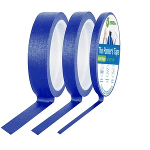 Thin Painters Tape 1/8 1/4 1/2,3/4,1 inch Width 40 Yard Painter Tape Paint Ta... - Picture 1 of 6