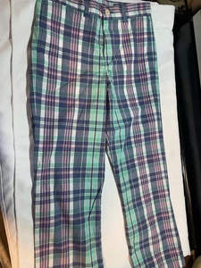 Vineyard Vines mehrfarbig karierte Hose adrette klassische Passform Schlägerhose Golf 10 - Bild 1 von 5