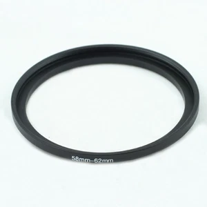 58-62mm 58mm to 62mm Step-Up Metal Filter Ring Adapter Black 58-62 - Picture 1 of 2