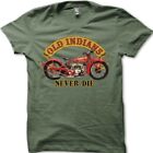 Old Indians Never Die Custom Indian Biker Vintage Look Motorcycle T-Shirt 7004