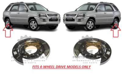 NEW FOR KIA SPORTAGE 2004 - 2010 REAR BRAKE CARRIER/SHIELD PLATE PAIR SET OEM - Image 1 of 2