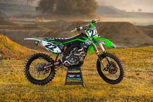 CHAD REED 22 TWO TWO MOTORSPORT GRAPHICS KIT KAWASAKI KX450F 2013 2014 2015 - Picture 1 of 5