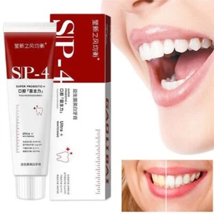 SP-4 Teeth Whitening Toothpaste Removes Bad Breath Dental Plaque Stains 100g U.K - Picture 1 of 12