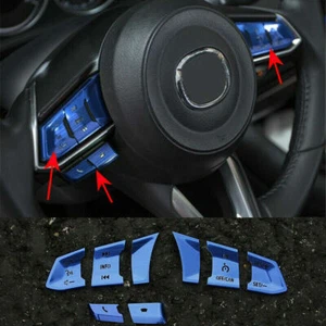 Para Mazda CX-5 2017-2021 Aleación Azul Cubierta de Botón Botón Decoración - Imagen 1 de 6