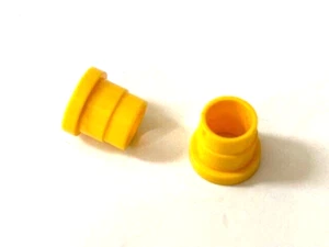 LEGO Technic Parts: 1x1 Hub, Handle w/ Center Hole, Part #424, Yellow - 2 Pcs - Picture 1 of 1