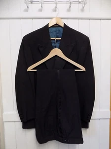 mens MARKS & SPENCER BLACK WOOL TUXEDO SIZE 38"M CHEST 36" WAIST 29" LEG - Picture 1 of 11