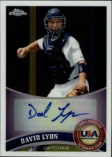 2011 Topps Chrome USA Baseball Autographs #USABB12 David Lyon