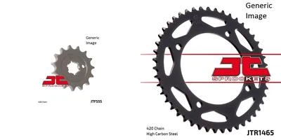 Kit de piñón delantero y trasero de acero para todoterreno KAWASAKI KX65 2000-2001 Foto 1 de 4