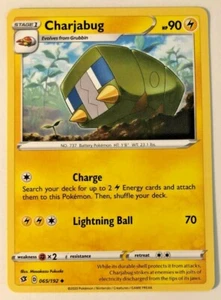 Pokemon Rebel Clash Charjabug 65/192 casi nuevo/m - Imagen 1 de 1